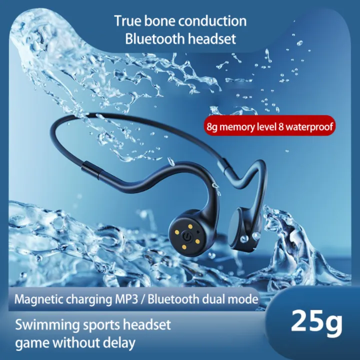 New X Bone Conduction Swimming Earphone Wireless Bluetooth