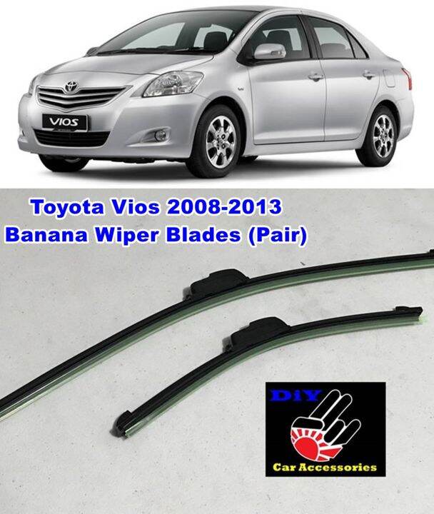 Toyota Vios Banana Wiper Blade Pair Lazada Ph