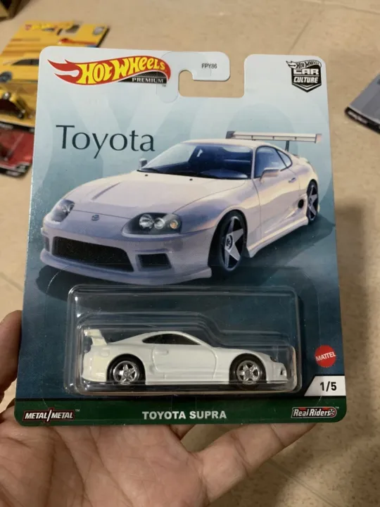 Hot wheels Premium Car Culture Toyota Supra สขาว ลอยาง แพคคมสวย รถ