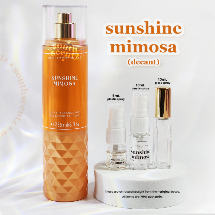 Sunshine Mimosa Bath And Body Works Body Mist BBW Decant 5mL 10mL