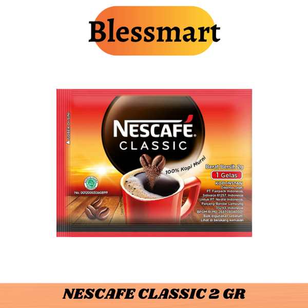 Nescafe Classic Sachet Gram Kopi Nescafe Per Pcs Lazada Indonesia