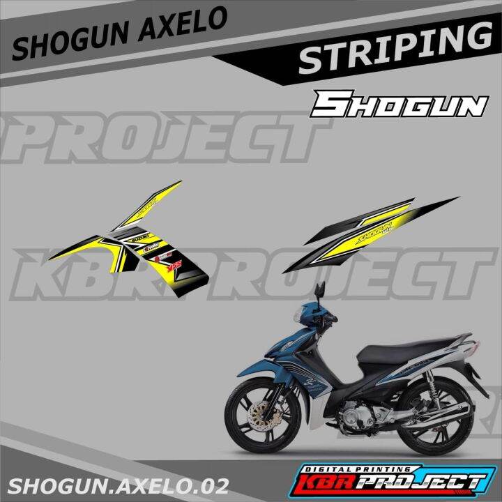 COD Stiker SHOGUN Striping SHOGUN AXELO Motor SUZUKI Motor Sticker