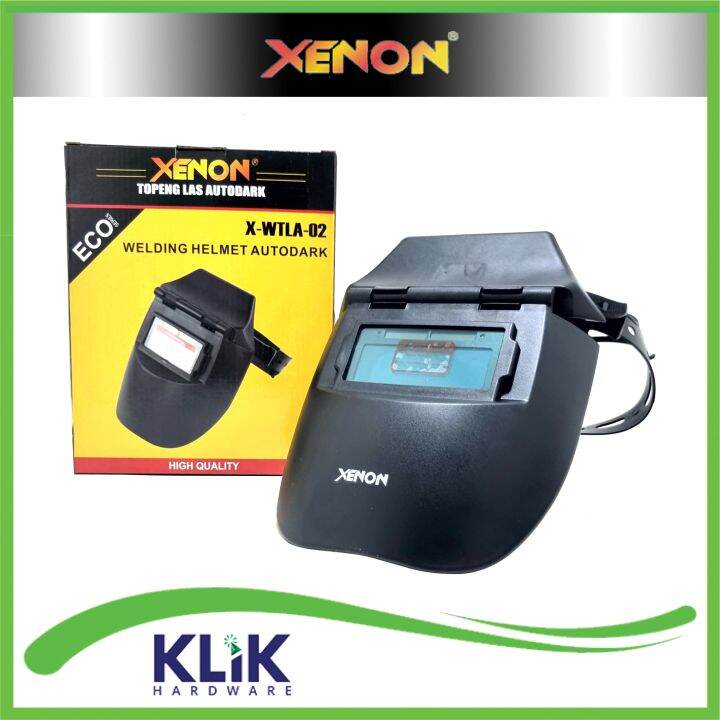 Xenon Topeng Las Auto Darkening Kedok Helm Las Otomatis Gelap Lazada