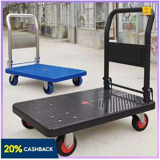 Trolley Hand Truck Foldable Platform Trolley Capacity 500Kg Push Cart