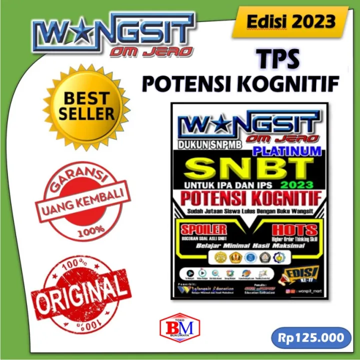 Buku Wangsit TPS 2023 Buku UTBK SNBT TPS POTENSI KOGNITIF 2023 UTBK