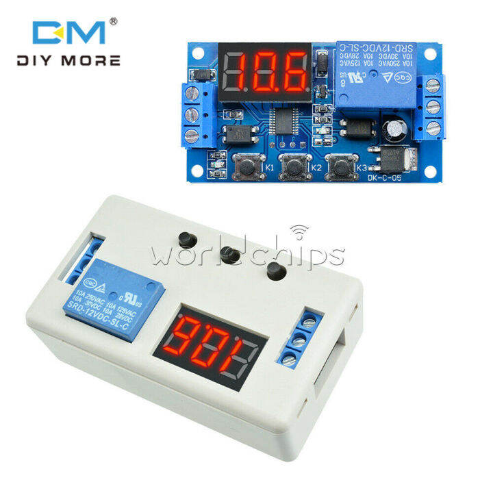 Diymore Dc 12v Time Delay Relay Module 3 Digital Led Display Board