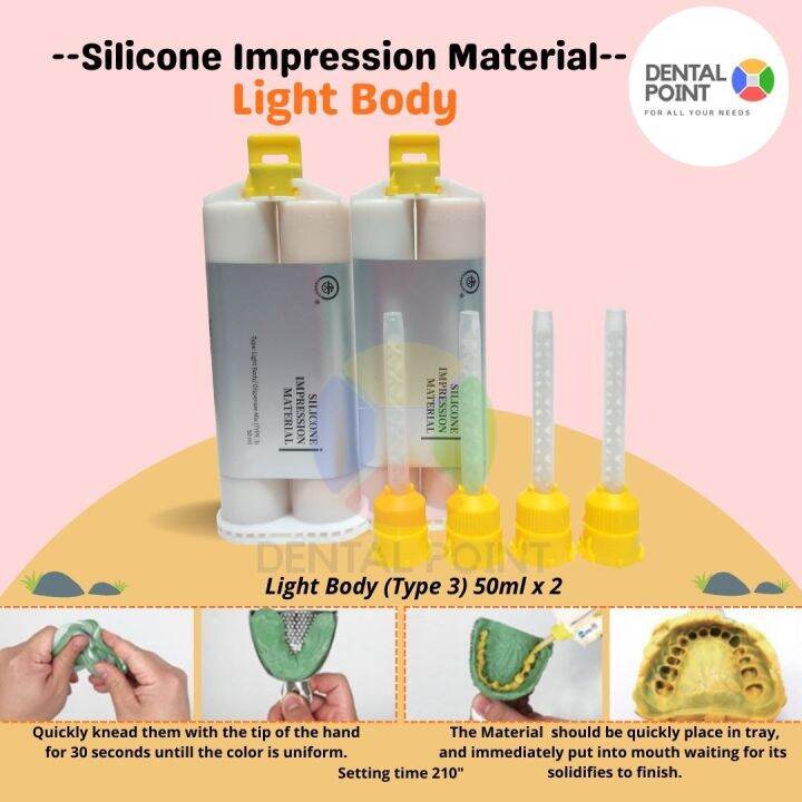 Bahan Cetak Gigi Dental Light Body Double Impression Lazada Indonesia