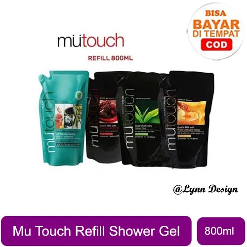 Mu Touch Goat S Milk Shower Cream Refill 800ml Sabun Mandi Lynn Design