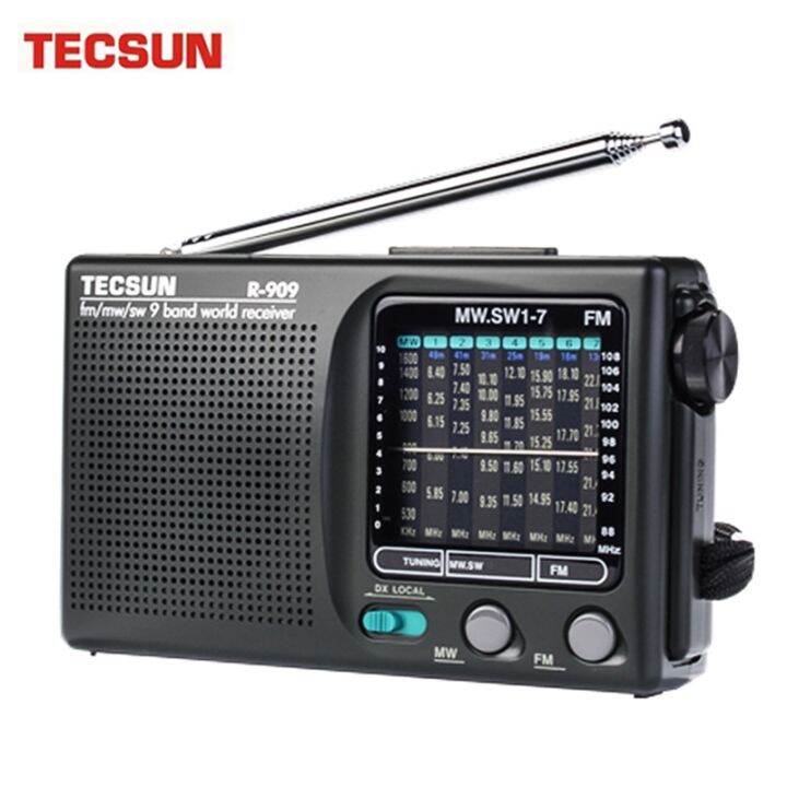 TECSUN R 909 AM FM SM MW 9 Bands Multi Bands Radio Receiver Broadcast