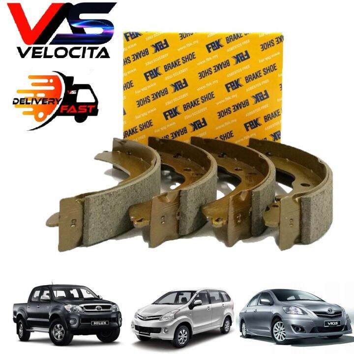 FBK REAR BRAKE SHOE TOYOTA VIOS NCP42 NCP93 2008 2012 Lazada