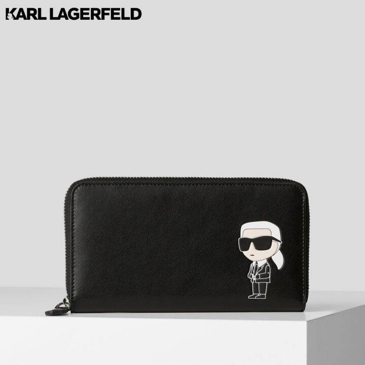 Karl Lagerfeld K Ikonik Leather Continental Wallet W