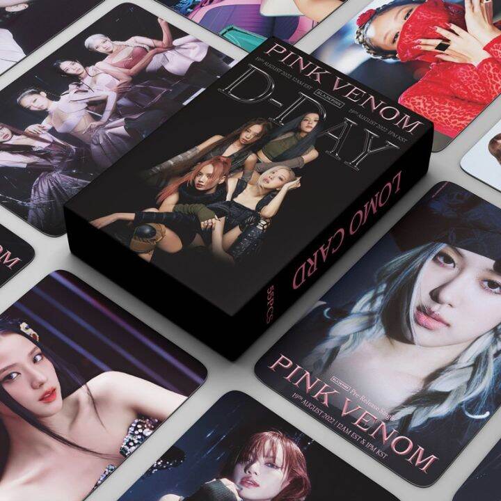 Pcs Box Blackpink Photocards Pink Venom Album Lomo Card Postcard