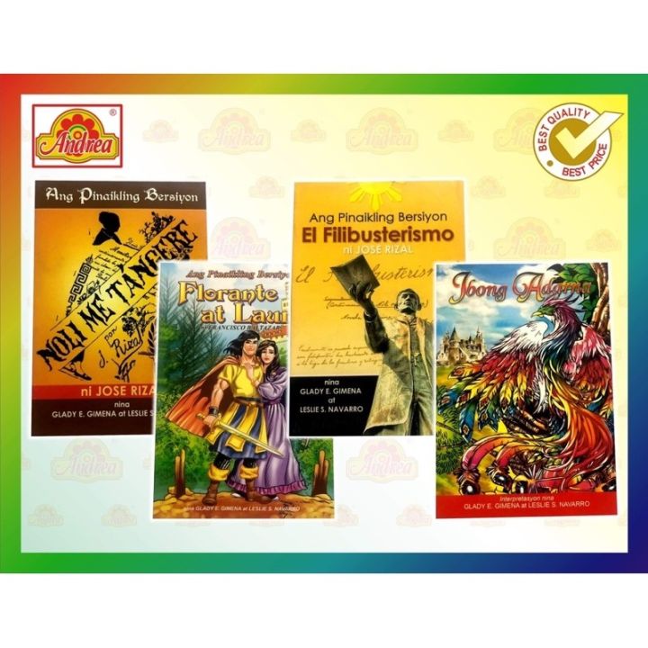 Super Sell History Book Noli Me Tangere El Filibusterismo Florante At Laura Ibong Adarna