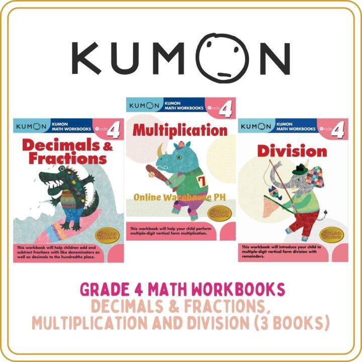 Kumon Math Workbooks Grade Addition Subtraction Multiplication