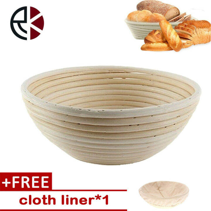 Round Fermentation Rattan Basket Country Bread Baguette Dough Banneton