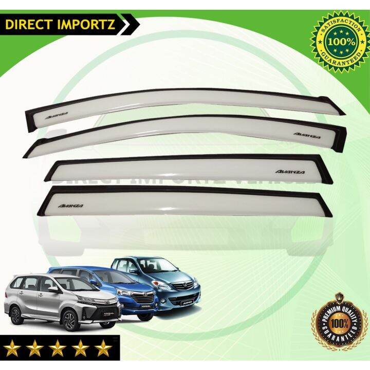 Toyota Avanza 2012 2021 OEM Window Door Visor Black White Lazada PH