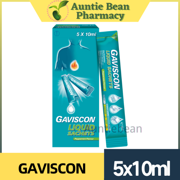 Gaviscon Liquid Sachets Sachet X Ml Exp Lazada