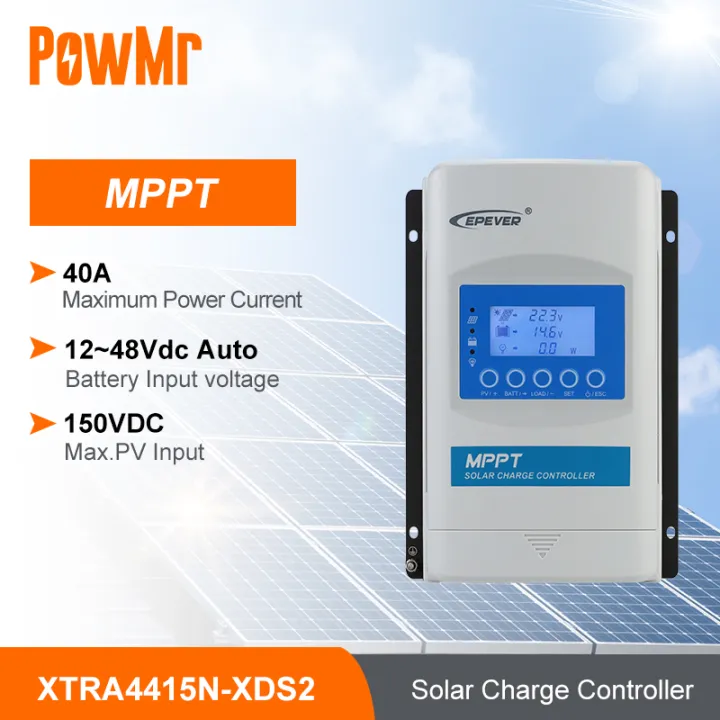 Epever Xtra Series Solar Charge Controller Mppt A Lcd Display Solar