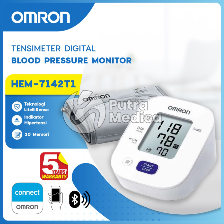 Omron Tensimeter Digital Connect Bluetooth HEM 7142T1 Tensi