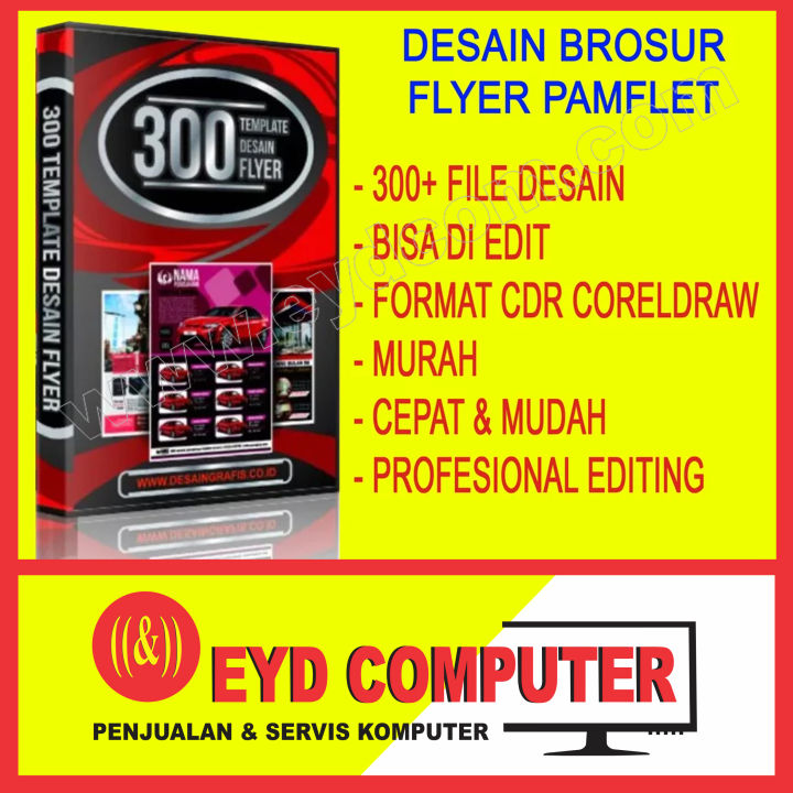 DESAIN BROSUR FLYER PAMFLET TEMPLETE CDR CORELDRAW Lazada Indonesia