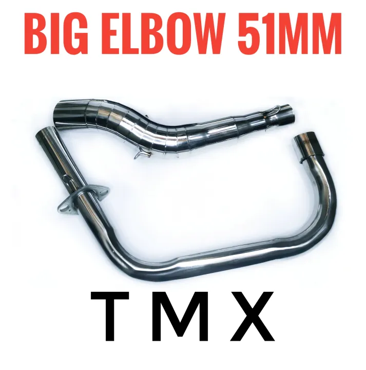 Stainless Big Elbow Only Motorcycle Exhaust Muffler Pipes For Tmx