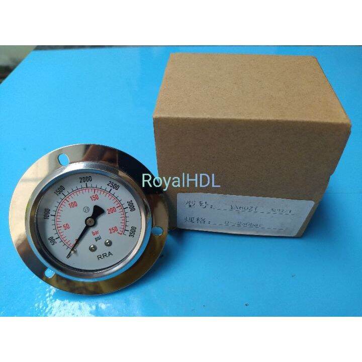 Pressure Gauge Manometer Payung 250bar 2 5inch Stainless RRA Hidrolik