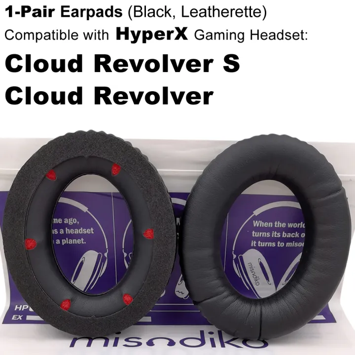 Misodiko Ear Pads Cushions Replacement For Hyperx Cloud Rev Lver S