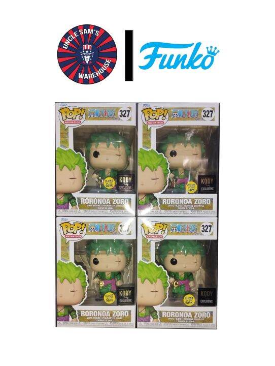 Funko Pop Animation One Piece Roronoa Zoro Gitd Kody Exclusive