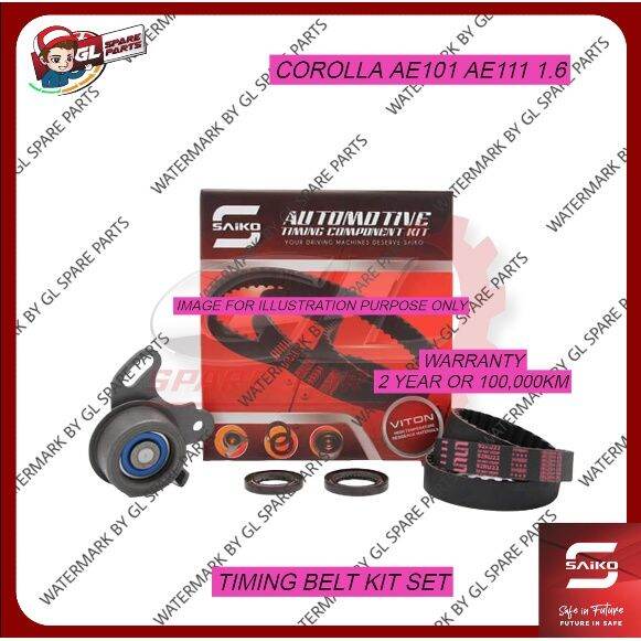 Timing Belt Kit Set Saiko Toyota Corolla Seg Ae Ae V