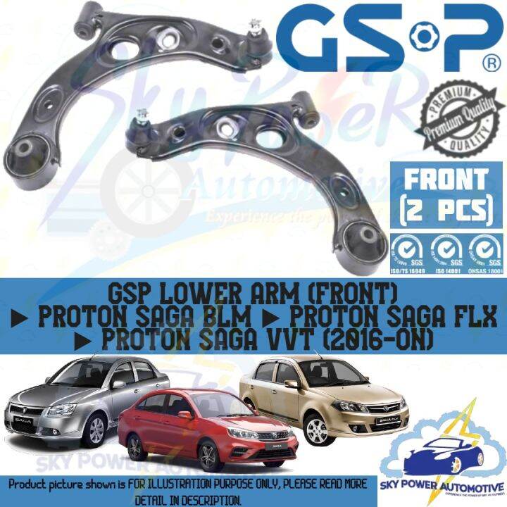 PROTON SAGA BLM SAGA FLX SAGA VVT GSP LOWER ARM FRONT LEFT RIGHT