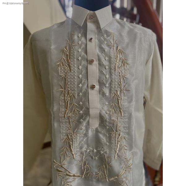 Cod High Quality Modern Barong Tagalog For Men Pinya Organsa W Lining