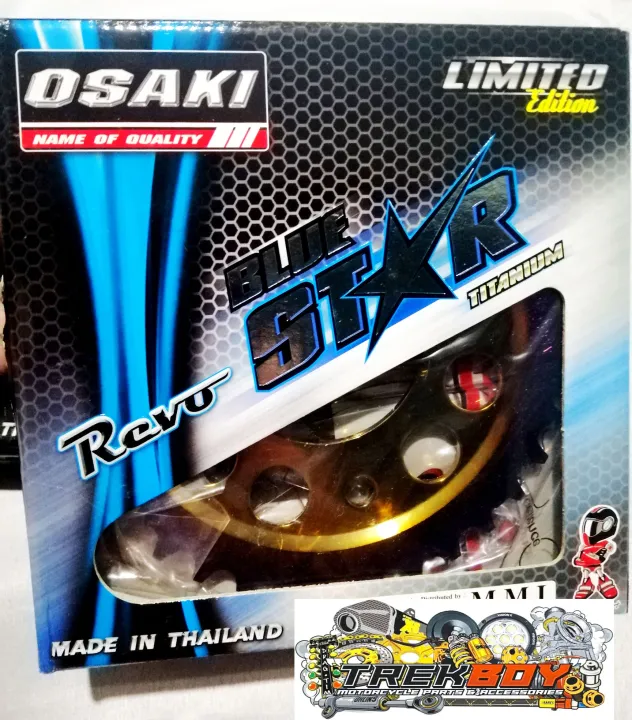 FZ 16 SNIPER150 Osaki Revo BLUE STAR Chain And Sprocket Set Made In