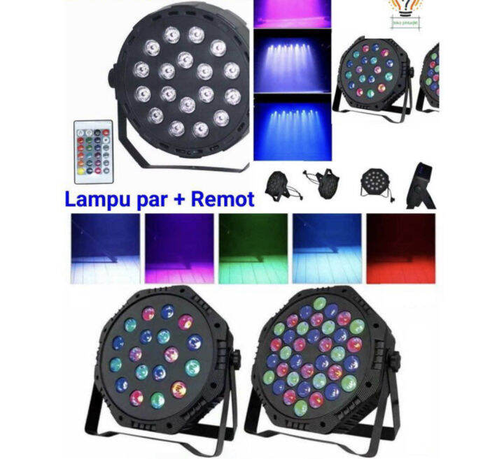 Lampu Sorot Disco LED Par18 Mata 36 Mata RGB Lampu Panggung LED