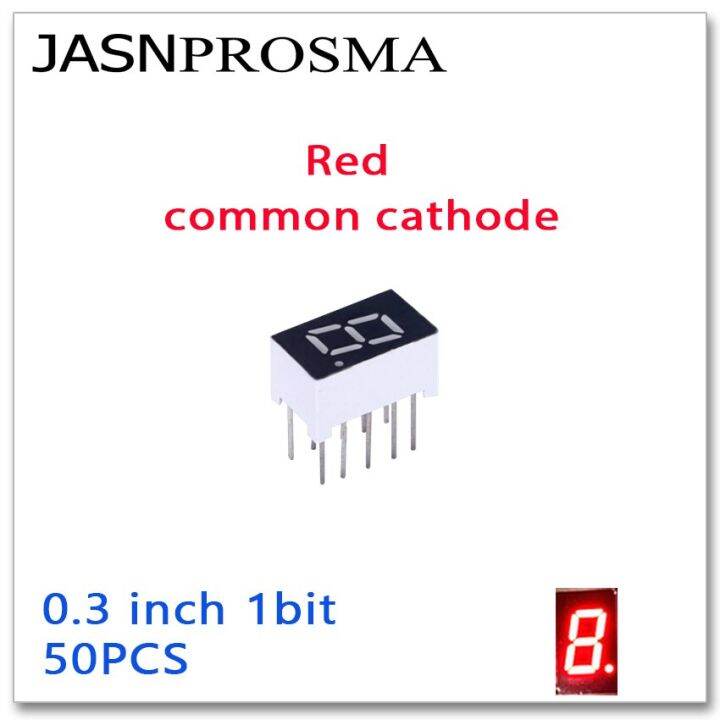 JASNPROSMA 50ชน0 3นว7สวน1บตตวเลขสแดงแคโทดทวไปแสดงไฟแอลอด