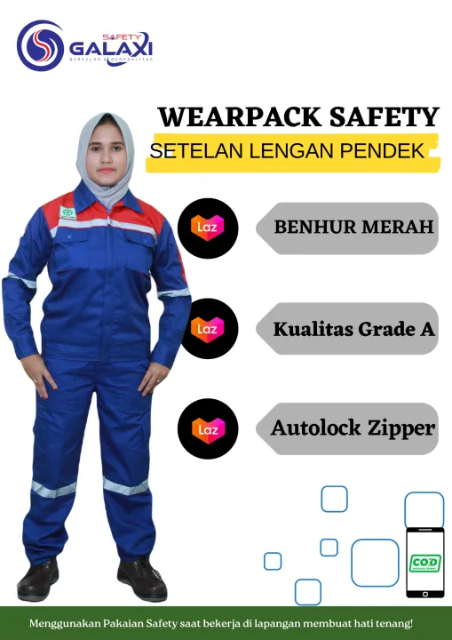 SERAGAM PROYEK SETELAN Baju Proyek Safety Warna Atasan BENHUR Kombinasi