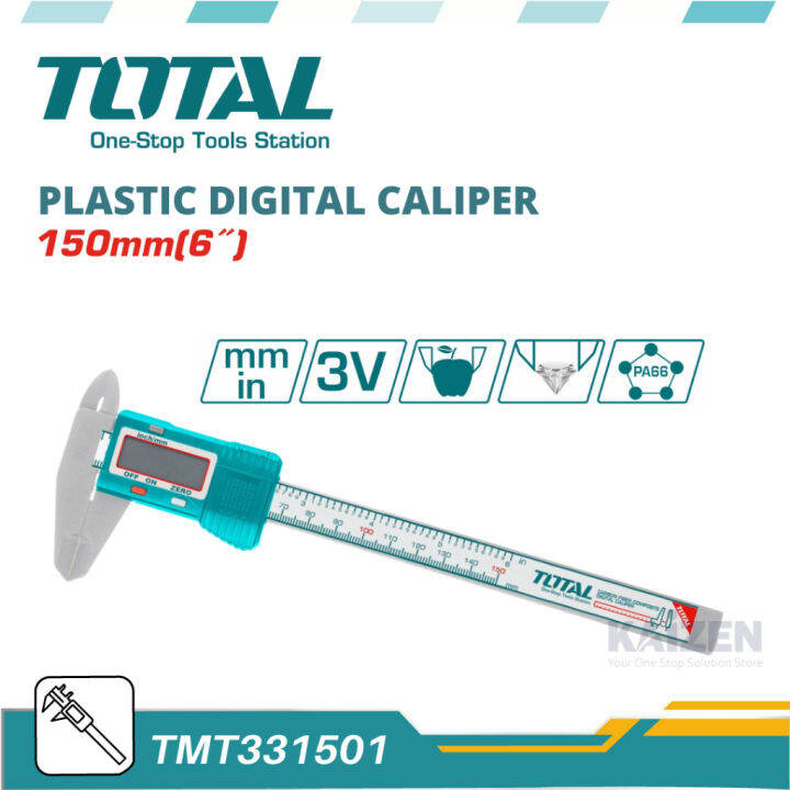 Total Tmt Mm Plastic Digital Caliper Mm Lazada