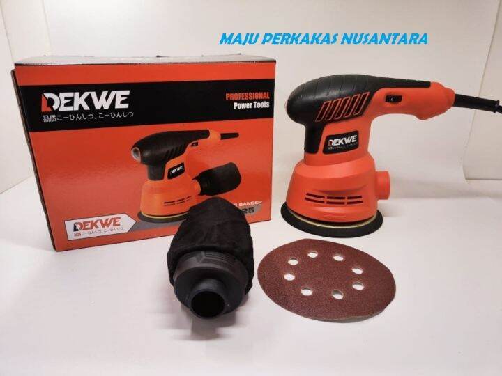 Mesin Amplas Orbital Sander Bulat 5 Inch Dekwe Poles Kayu Tembok