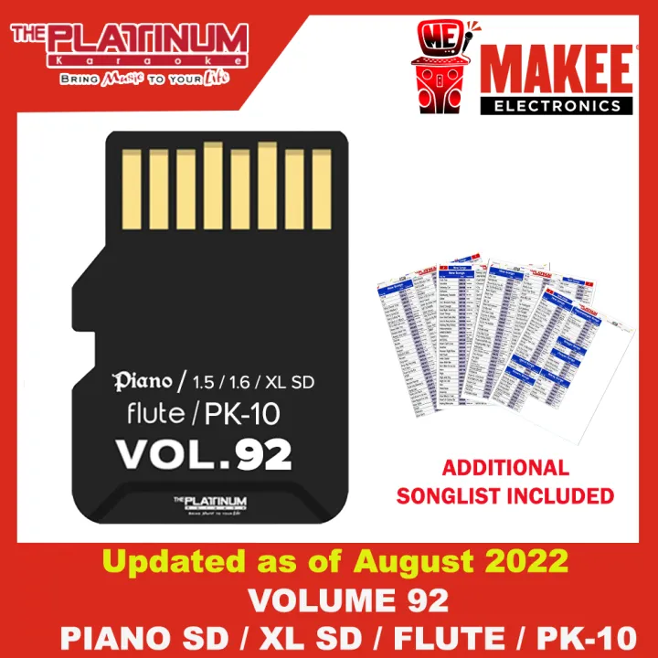 The Platinum Update Sd Card Volume For Piano Piano Xl Sd Flute