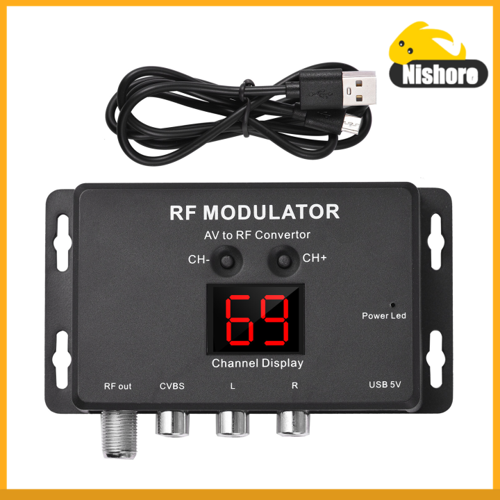 Nishore M60 RF Modulator AV To RF Converter Lazada PH