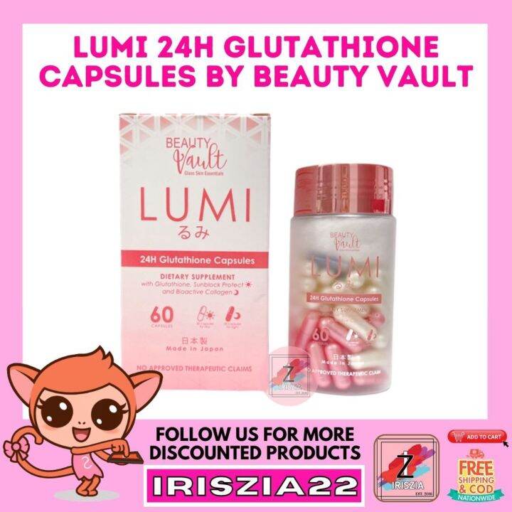 LUMI 24h Glutathione Capsules By Beauty Vault Lazada PH