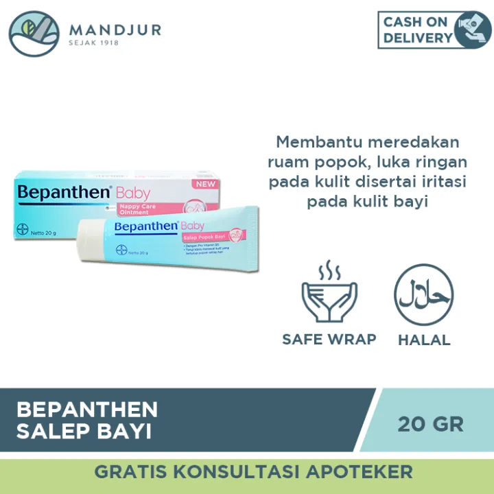 Bepanthen Salep Bayi 20 Gram Salep Ruam Popok Bayi Dan Luka Lecet