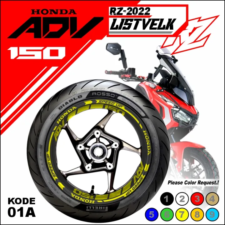 Sticker Cutting Lis Pelk Adv Lis Velg Honda Adv Stiker Premium