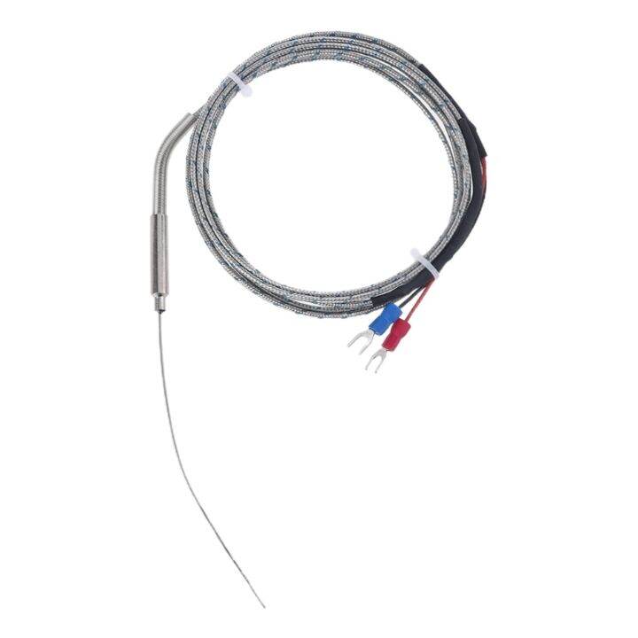 CW Metal Probe K Type Sensor Temperature Thermocouple 1mm X 100mm 2