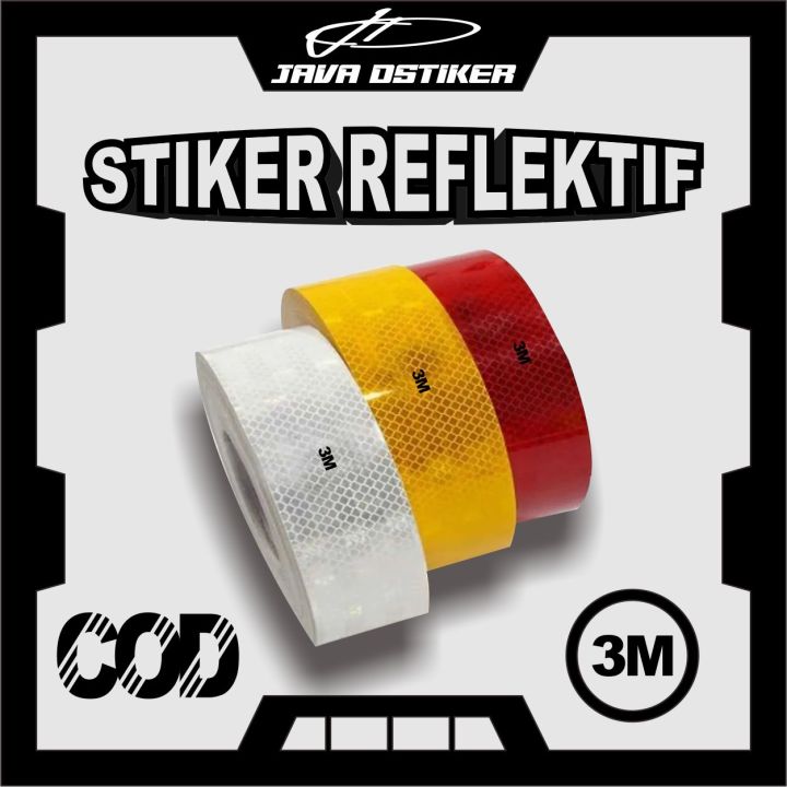 STIKER REFLEKTOR DISHUB UJI KIR STICKER REFLECTOR 3M PICK UP TRUCK