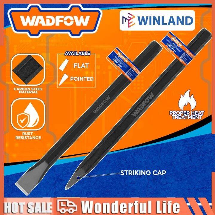 Wadfow By Winland Carbon Steel Cold Chisel 300x18x4mm Flat