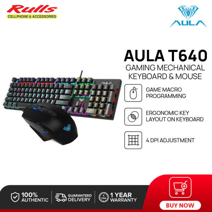 Aula T Gaming Mechanical Keyboard Mouse Combo Set Lazada Ph