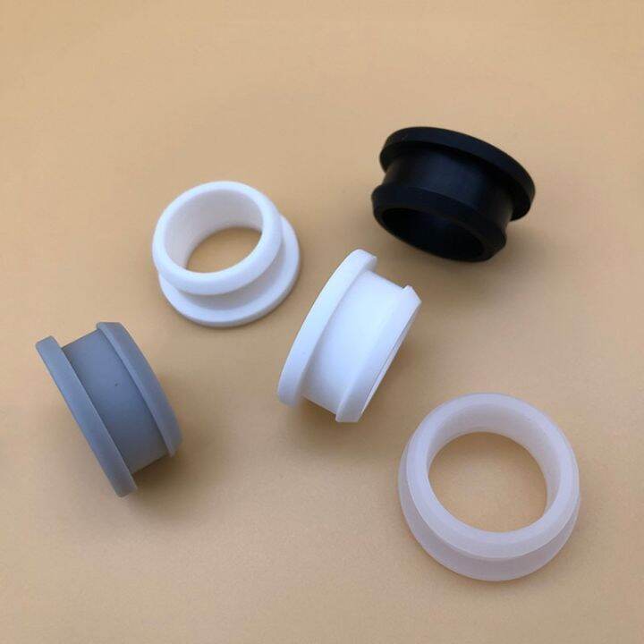 Mm Round Hollow Plugs Silicon Rubber Threading Coil With Snap On