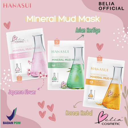 Hanasui Mineral Mud Mask Bpom Japanese Flower Asian Heritage Korean