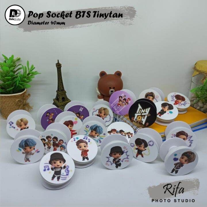 Ready Stock Griptok Pop Socket Popsocket Bts Tinytan Varian Motif