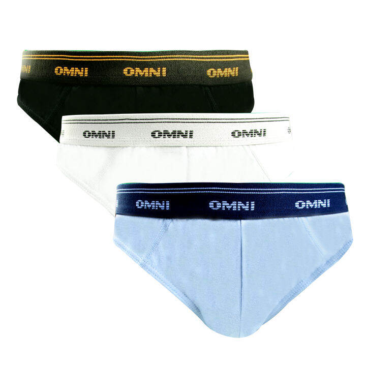 OMNI By SO EN Men S 3in1 BRADFORD Cotton Bikini Outside Briefs Lazada PH